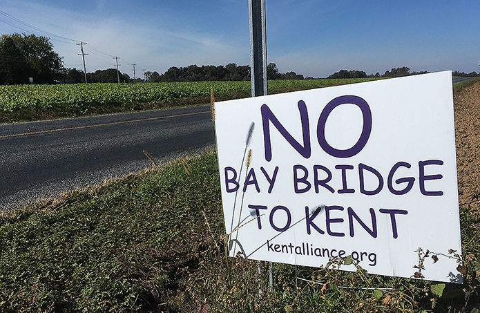 Bay Bridge protest sign